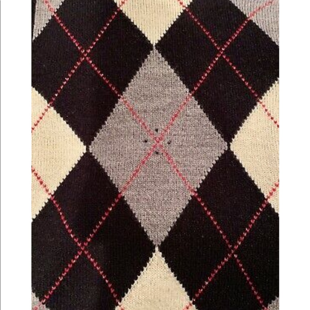 NEW YORK & COMPANY Womens Cardigan Sweater Argyle - Picture 5 of 8